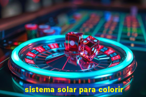 sistema solar para colorir